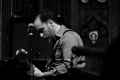 Aidan Baker performs at the First Unitarian Side Chapel. Philadelphia, PA