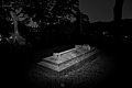 Their Power is to sit still. Lunar stroll at Laurel Hill Cemetery. Philadelphia, PA