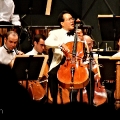 Yo-Yo Ma(Cello) joins conductor Christoph von Dohnanyi and the Boston Symphony Orchestra on August 13th 2011 to play works by Prokofiev, Schumann and Brahms. Koussevitzky Music Shed. Lenox, Massachusetts