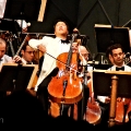 Yo-Yo Ma(Cello) joins conductor Christoph von Dohnanyi and the Boston Symphony Orchestra on August 13th 2011 to play works by Prokofiev, Schumann and Brahms. Koussevitzky Music Shed. Lenox, Massachusetts